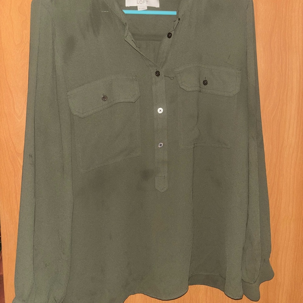 LOFT Sage Green Top